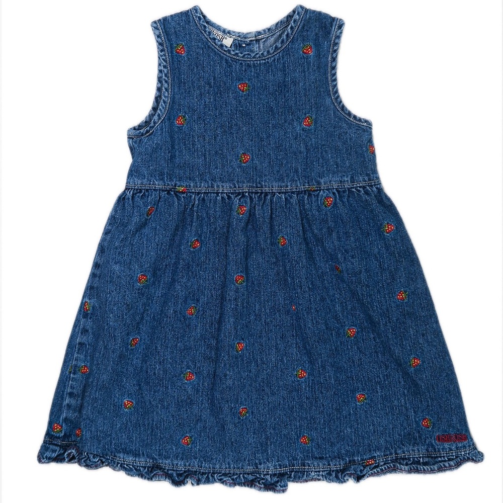 Vintage/Y2K OshKosh Embroidered Strawberry Dress Size 36m